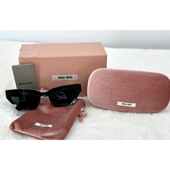 Miu Miu MU 04US SPECIAL PROJECT‎ Rhinestone Cat Eye Sunglasses - Picture 4 of 15